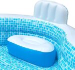 Members Mark Elegant Family Pool 10 Feet Long 2 Inflatable Seats with Backrests. New Version