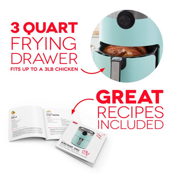 Aircrisp® Pro Digital Air Fryer 3Qt.