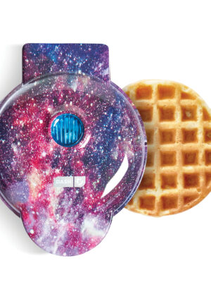 Mini Waffle Maker with Galaxy Print