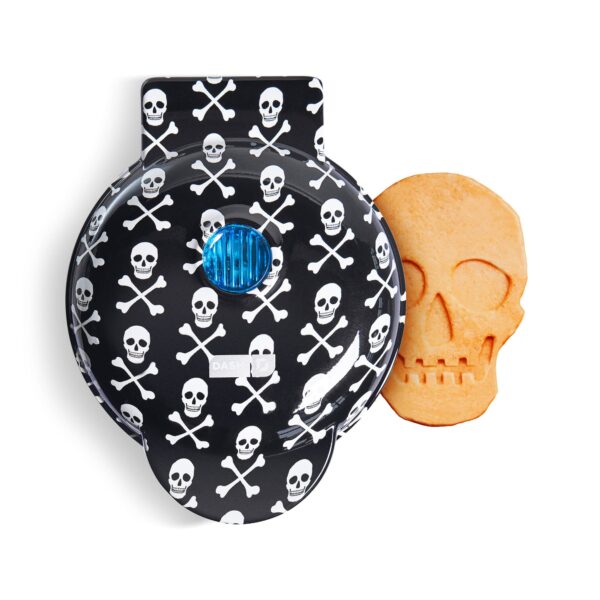 Skull Mini Waffle Maker with Skull Print