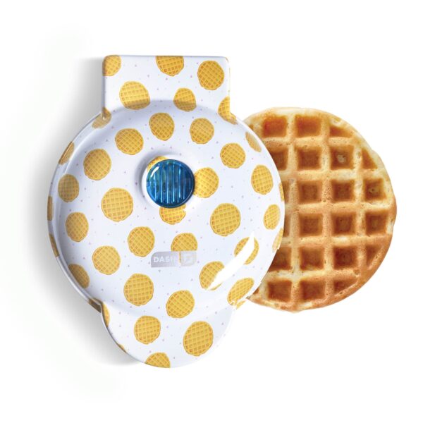 Mini Waffle Maker with Waffle Print