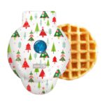 Mini Waffle Maker White with Trees Print