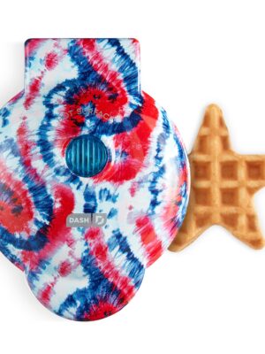 Star Mini Waffle Maker with Americana Print