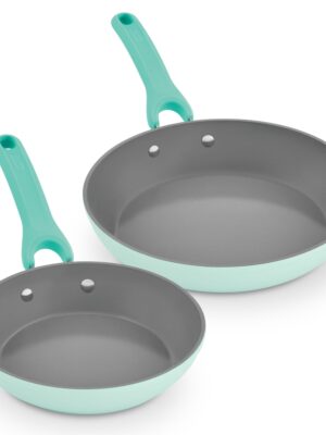 Dash Dream Green Recycled Aluminum 9.5"/11" Fry Pan Set