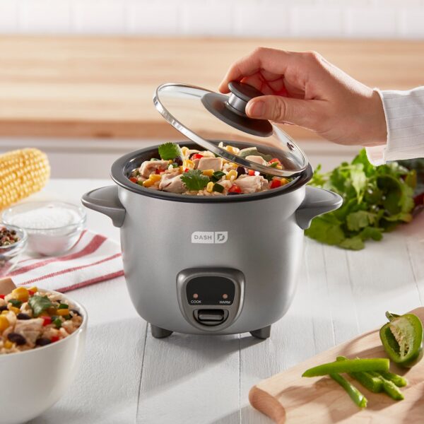 Mini Rice Cooker with Keep Warm