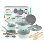 Dream Green Recycled Aluminum 15pc Cookware Set