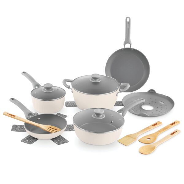 Dream Green Recycled Aluminum 15pc Cookware Set