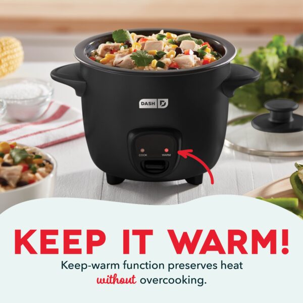 Mini Rice Cooker with Keep Warm