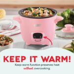 Mini Rice Cooker with Keep Warm