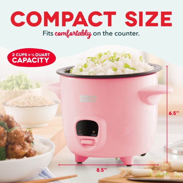 Mini Rice Cooker with Keep Warm