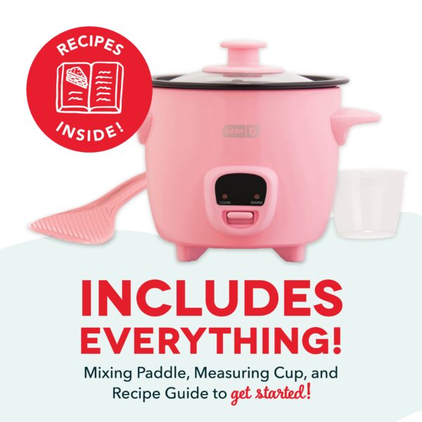 Mini Rice Cooker with Keep Warm