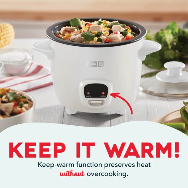 Mini Rice Cooker with Keep Warm