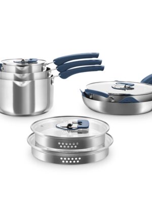 Yahaji Trupro 10PC Stainless Steel Cookware Set