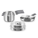 Yahaji Trupro 10PC Stainless Steel Cookware Set