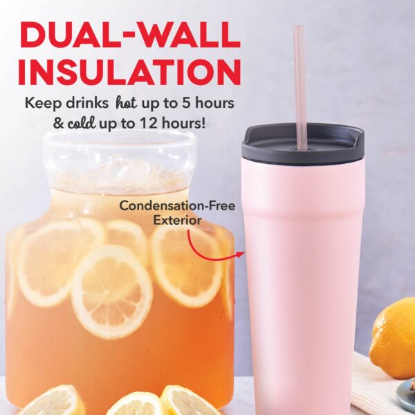 2-in-1 Spill-Proof Insulated Tumbler