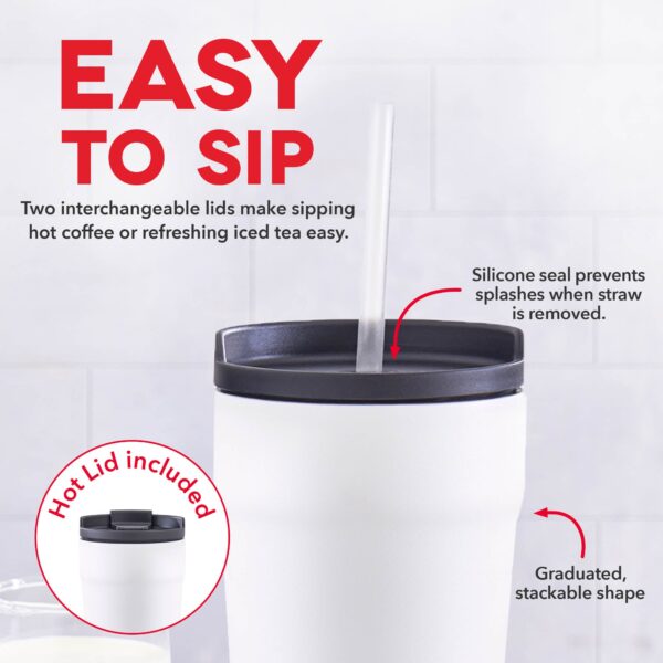 2-in-1 Spill-Proof Insulated Tumbler