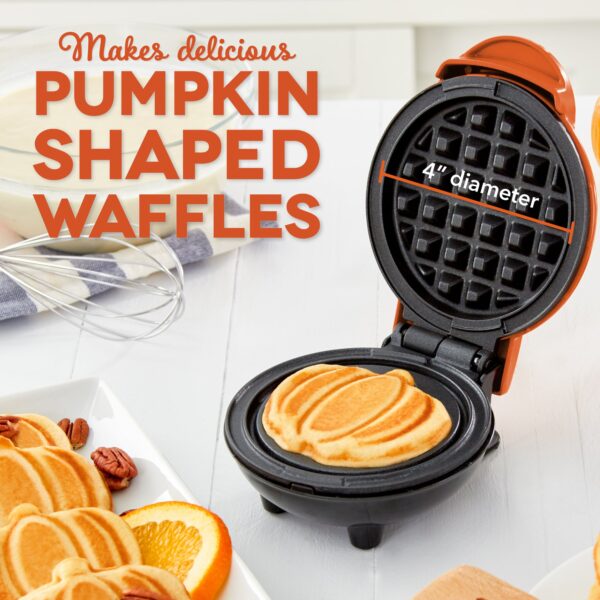 Pumpkin Mini Waffle Maker