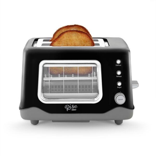 Rise by Dash Clear View 2-Slice Toaster