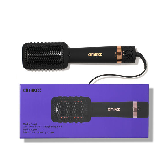 double agent 2-in-1 straightening blow dry brush