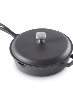 4.5 Qt. Nonstick Cast Iron Deep Skillet with Lid