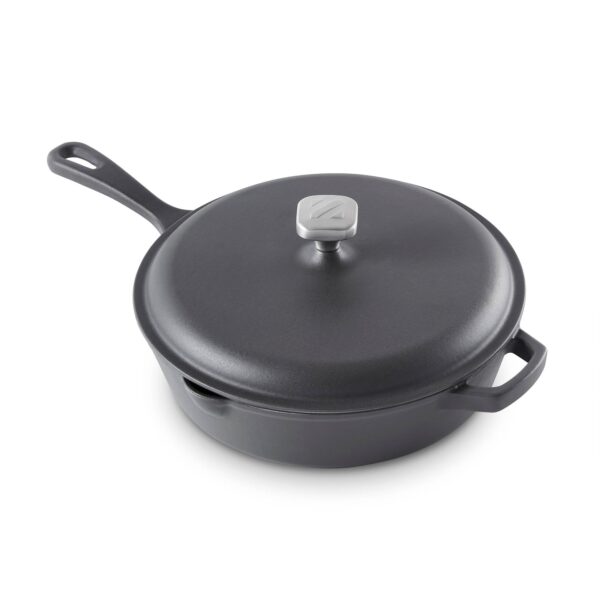 4.5 Qt. Nonstick Cast Iron Deep Skillet with Lid