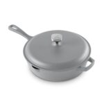 4.5 Qt. Nonstick Cast Iron Deep Skillet with Lid