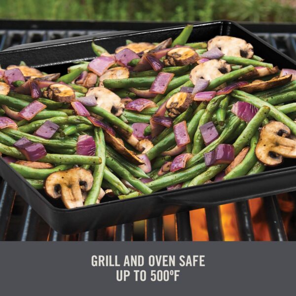 12"x12" Nonstick Cast Iron Grill Topper